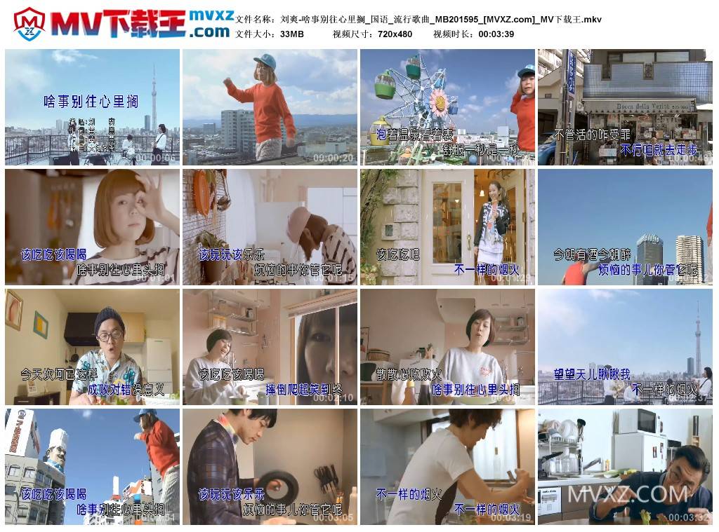 刘爽-啥事别往心里搁_国语_流行歌曲_MB201595